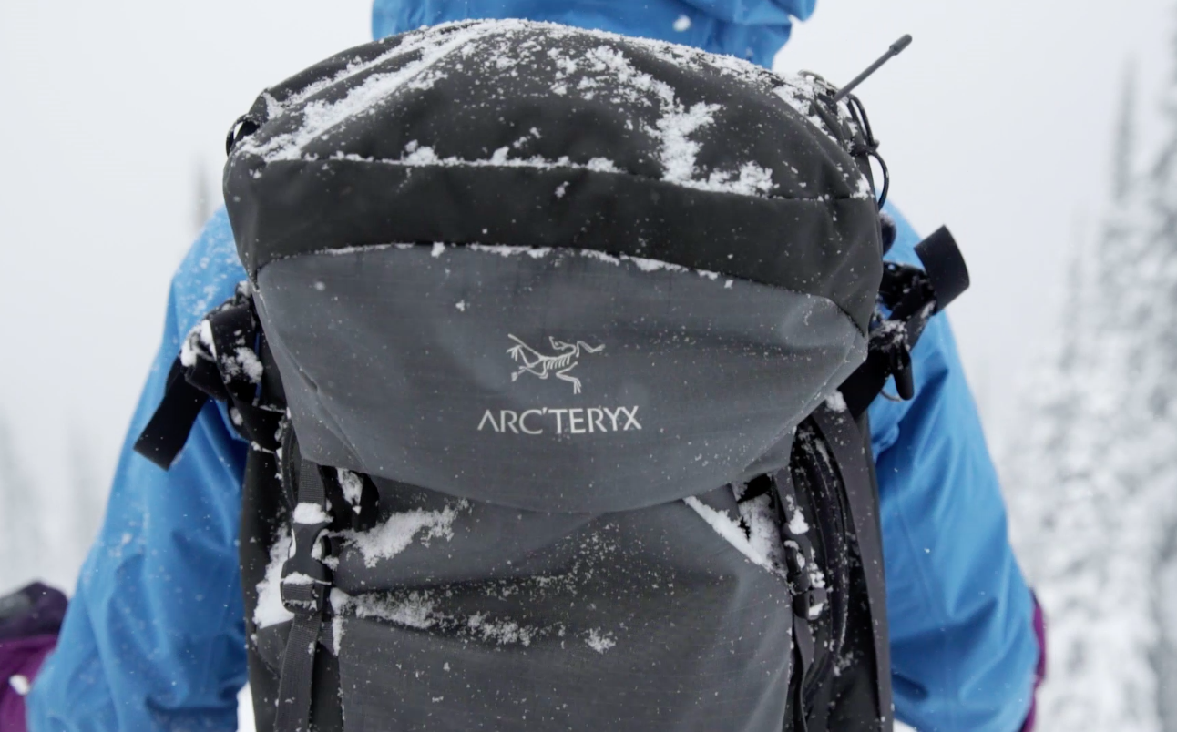 arcteryx-snowy backpack