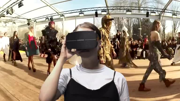 virtual reality runway show