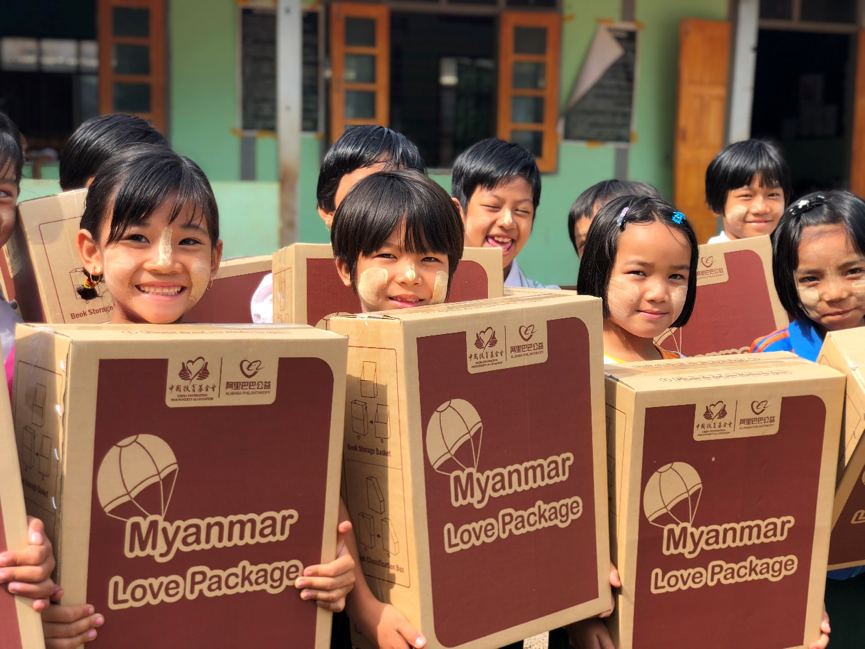 Love package to Myanmar