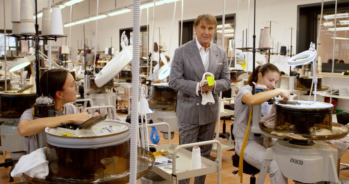 Brunello Cucinelli in sustainable factory in Solomeo 